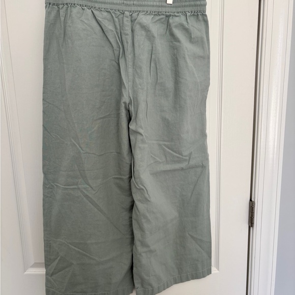 J Crew Casual Green Drawstring Pants - Picture 2 of 3